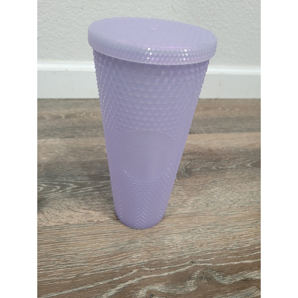 Starbucks Reusable Cold Cup Studded Grande Purple Iridescent Tumbler 24 oz #S